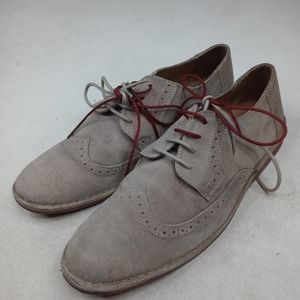 Clarks Collection mens brown suede wingtip Oxford